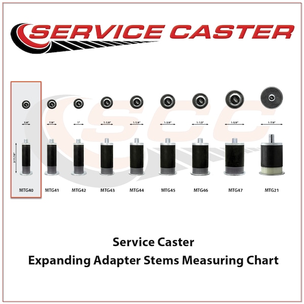 Service Caster 3.5 Inch SS Blue Polyurethane Swivel 3/4 Inch Expanding Stem Caster Set Brake SCC-SSEX20S3514-PPUB-BLU-TLB-MTG40-4 - main